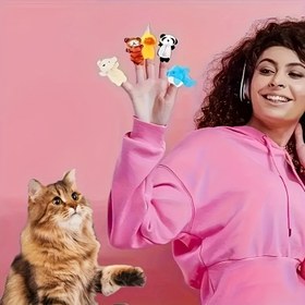 Resim 15'li Mini Hayvan Parmak Kukla Seti - Eğitici Oyunlar ve Yaratıcı Hayal Gücü İçin Şirin ve Eğlenceli Hikaye Anlatım Oyuncakları, İdeal Hediye 