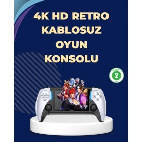 Resim İlkyaz Fashion Kompakt ve Hafif Retro Oyun Konsolu 1000 Klasik Oyun Dahil 