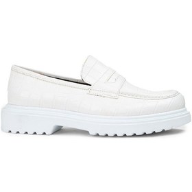 Resim Deery Beyaz Kadın Loafer Ayakkabı - 01903zbyzp02 Beyaz 