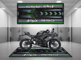 Resim NINJA 650 İçin Tasarlanmış Motosiklet Matı - MM7388 - Metallic Spark Black / Standart / 260cm x 120cm 