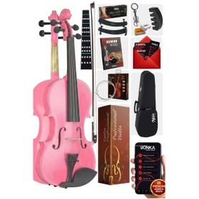 Resim Midex HGA44PİNK-TYS Pembe 4/4 Tam Boy Keman Seti (Yetişkinler İçin) 