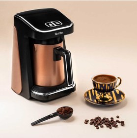 Resim Tantitoni Rose Gold Hazneli Türk Kahvesi Makinesi 