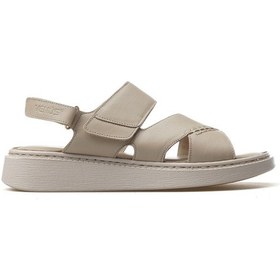 Resim Venüs Kadın Hakiki Deri Günlük Sandalet 25y 25322469y Z Bej Bej 