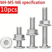 Resim 10 adet/304 Paslanmaz Çelik CM Ultra-İnce Düz Burunlu Altı Vida - Sağ Kanatlı, Düşük Profil Tasarım, Hassas Montaj için Paslanmaz Çelik ve Pirinç Uyumlu, Şık Metalik Bitiş, Vidalamalar, Minimalist Tasarım, Yüksek Kaliteli Vidalar 