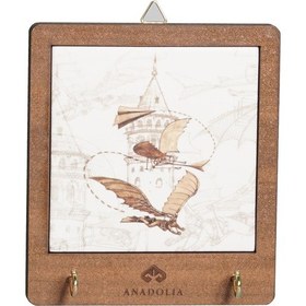 Resim Anadoliamağazacılık Hezârfen Ve Galata Kulesi Seramik Dekoratif Askılık Diğer 