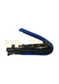 Resim F Konnektör Sıkma Pensesi + 5 Adet Sıkmalı F Konnektör 