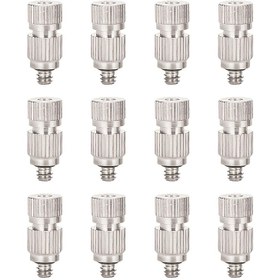 Resim 12 Adet Ağır Hizmet Pirinç Püskürtme Nozulları - 3/16" Erkek Dişli 0.1mm İnce Sis Fışkurtma Başlıkları, Çiftlik Evi, Soğutma Sistemleri Toz Kontrol ve Sulama için Dayanıklı Sarı Bakır İnceltici Nozullar (Standart Musluklar / Hortumla Uyumlu), Püskürtücü, Çim Sulama Fıskiyeleri, Tarım için püskürtücü, Püskürtme Memesi, Su Püskürtücü, Su Nozulu 