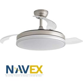 Resim Navex Gizli Kanat Modern Tavan Vantilatörü 107 cm 