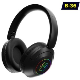 Resim Concord Kulaklık Bluetooth B-36 Kablosuz Işıklı Radyolu Kulaküstü 
