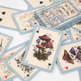 Resim 1 adet, Retro Ely Kart Oyunu, Sihirli ve Mizahi Abstrakt Tarzda Zarif 54 Kartlık Set, Masa Oyunları, Aile ve Arkadaş Toplantıları İçin Mükemmel 