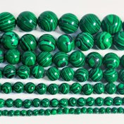 Resim 90/59/45/16/14/12/10 4/6/8/10/12/14/16 Mm Malachite Green Siyah Desenli Pürüzsüz Yuvarlak Boncuklar Lüks Boncuklar DIY El Yapımı El Sanatları İçin İnce Gevşek Boncuklar Yüksek Kaliteli Aksesuar Boncuklar Boncuk ve Boncuk Assortmentları 