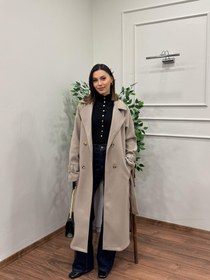 Resim Merlin Astarlı Bej Kaşe Kaban - 36 