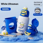 Resim Qqtabc Termal Bardak Tek Kapaklı Çift Içmeli Termal Kupa Taşınabilir Dış Mekan Pipetli Termal Kupa (Yurt Dışından) 