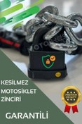 Resim Kesilmez Galvanizli 13mm Motosiklet- Bisiklet Zincir Ve Kilit 1.5 Metre 