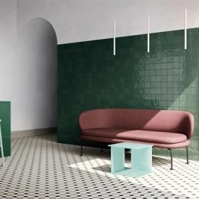 Resim Vitra 10X10 Retromix Fon Zümrüt Yeşil Parlak Duvar Karosu K94842280001VTE0 (1 M2) 