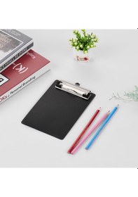 Resim Geekyou A6 Siyah Plastik Ofis Klip Tahtası - Dayanıklı Pp Malzeme, Paslanmaz Çelik Klip, Ev/okul Kullanıma Uygun Piston 2 