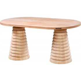 Resim Masifart Seneca 200 Lük Class Konik Oval Masa Cilasız Ham Ham 