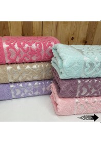 Resim Bimar Bukle Jakarlı Soft Motif Desenli El Ve Yüz Havlusu 50 X 90 Cm X 6 Adet Çok Renkli 