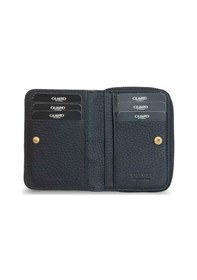 Resim Guard Mat Siyah Hakiki Deri Tam Fermuarlı Çift Taraflı Kadın Cüzdan // Grd260225wt1124 Diğer 