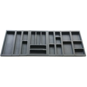 Resim Mutfak, Modüler Kaşıklık Seti, Antrasit, 114 x 48 cm (Enden-Boydan 3,5 cm Kesilebilir) 