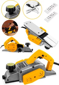 Resim Schatz 800W Sjs Metal Şanzıman Bakır Sargı Motor Çift Bıçaklı Planya Rende Makinesi Sarı + 2 Uç 