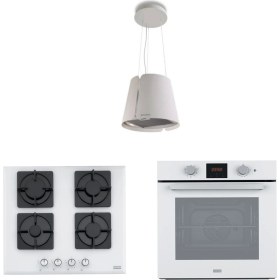 Resim Franke Faber Beat Wh Matt F45 Ada Davlumbaz Fhns 604 4g Wh C Ocak Fsl 86 H Wh Fırın Beyaz Ankastre Set 