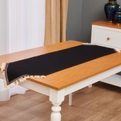 Resim Nuvomon Kumaş Runner - Siyah - 40x140 cm 
