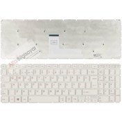 Resim Alfabilgisayar Toshiba Uyumlu Aeblıu00120, Aeblıu01110 Klavye Q-Tr Beyaz Renk 