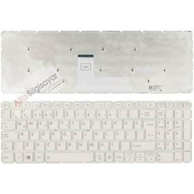 Resim Alfabilgisayar Toshiba Uyumlu Aeblıu00120, Aeblıu01110 Klavye Q-Tr Beyaz Renk 