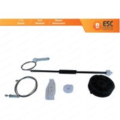Resim Peugeot 206 CC 2D 2000-2008 2-Kapı İçin Arka Sol Cam Kriko Seti 