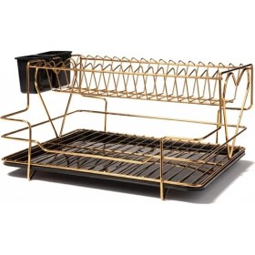 Resim 2 Katlı Kalpli Bulaşıklık Siyah- Renkli 