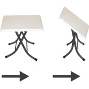 Resim Klasik Katlanır Werzalit Kare Tabla Masa 80x80 - Santranç 