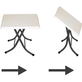 Resim Klasik Katlanır Werzalit Kare Tabla Masa 80x80 - Santranç 