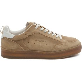 Resim Greyder 18520 Vizon Nubuk Hakiki Deri Erkek Sneaker Ayakkabı -939 Vizon 