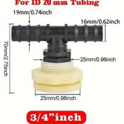Resim Willowhaven 4 Adet Premium Pvc Su Tankı Bağlantı Seti 20mm Sızdırmaz Dayanıklı 