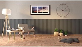 Resim bangu Dekoratif Ahşap Duvar Paneli (45 X 105 Cm) Boyanabilir 10 Mm Ham Mdf Duvar Paneli 