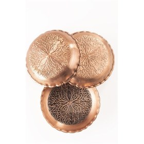 Resim Dmt Copper Home Gaziantep Bakır Çerezlik Seti Kuruyemiş 6 'lı Set 12cm X 2,5cm 
