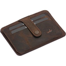 Resim Westpolo Carpi Kağıt Para Bölmeli Unisex Crazy Eskitme Hakiki Deri Kartlık - G6 Kahverengi 