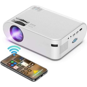 Resim HyMark 1080P Mini Taşınabilir Wifi iOS & Android Telefon Yansıtma P62 Model Projeksiyon Cihazı 