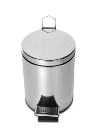 Resim Omnisoft Plx3700-303 Krom Pedallı Paslanmaz Çöp Kovası 3 Lt 