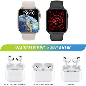 Resim Watch 8 Pro + Kulaklık - YILDIZ IŞIĞI / Air Pro 