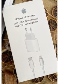 Resim Apple Uyumlu iPhone 20W Hızlı Şarj Aleti Seti 20W Adaptör + Usb-C Kablo 
