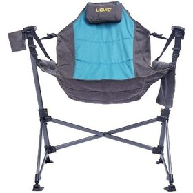 Resim Uquip Rocky Yüksek Konforlu & Salıncak Olabilen Kamp Ve Doğa Sandalyesi Lacivert 