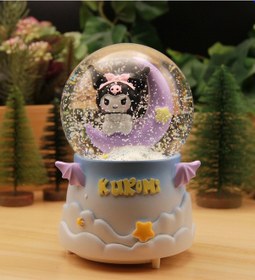 Resim Kuromi Kar Motorlu, Işıklı Ve Müzikli Mega Boy Kar Küresi - B 