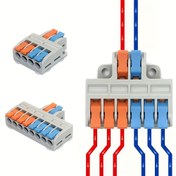 Resim 5/10 Adet Mini Hızlı Kablo Bağlantısı, Evrensel Kompakt Kablolama Birleştirici Konnektörü, Elektrikli İtme Tipi Aydınlatma Terminaller Blok Bağlantı Parçası 