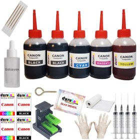 Resim Duruink Canon Mx300 Mx310 Kartuş Dolum Seti (Pg 37 Cl 38) 5 Li Set 5X100Ml Mürekkep 