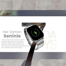Resim HiFuture Apex Akıllı Saat 2.04 Inç Amoled Ekran Bluetooth 5.3 Arama Özellikli Spor Takipli Gümüş 