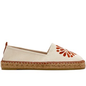 Resim Karma Kastamonu Taş Baskı Kadın Düz Espadril 