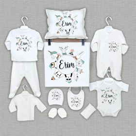 Resim Bebeqon Isme Özel 11'li Organik Hastane Çıkışı 