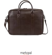 Resim MORCA Unisex Macbook Organizer Laptop Evrak Çantası 13" & 14" Inç S2054-1 Kahverengi 
